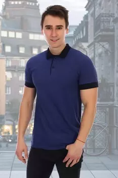 Футболка мужская Евгений (индиго)