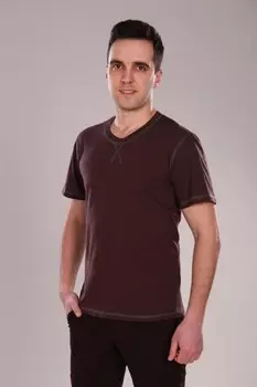 Футболка мужская Генезис (коричневая)