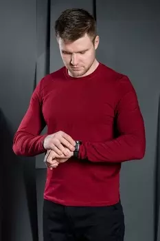 Футболка мужская Георгий (бордовая)