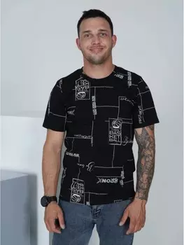 Футболка мужская Герман (черная)