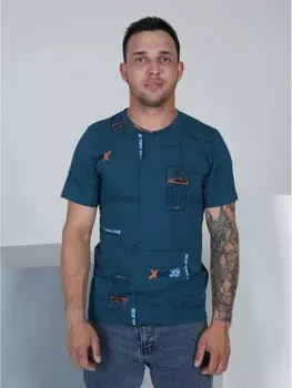 Футболка мужская Герман (индиго)