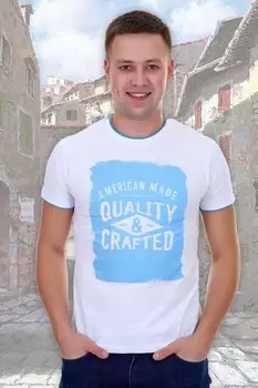 Футболка мужская Эгоист (белая) рр