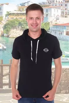 Футболка мужская Энрике (черная)