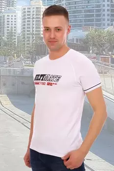 Футболка мужская Экстрим (белая)