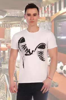 Футболка мужская Керлинг (белая)