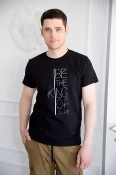 Футболка мужская Конрад (черная)