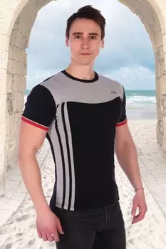 Футболка мужская Крис (черная) рр