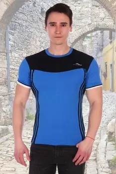 Футболка мужская Крис (васильковая)