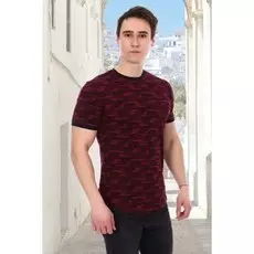 Футболка мужская Квант (бордовая)