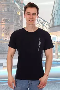 Футболка мужская Люк (черная) рр