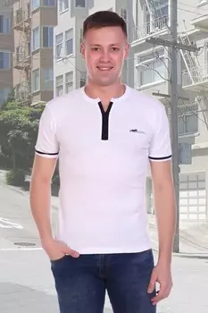 Футболка мужская Майк (белая) рр