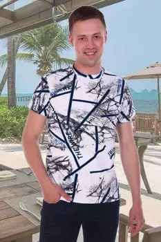 Футболка мужская Майкл (белая) рр