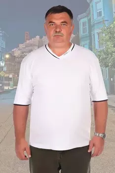 Футболка мужская Николай (белая)