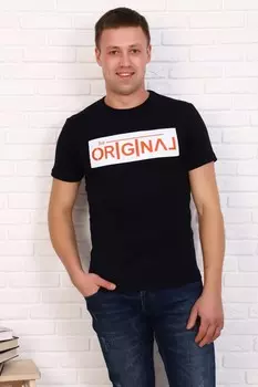 Футболка мужская Ориджинал (темно-синяя)