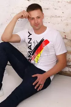 Футболка мужская Ральф (белая)