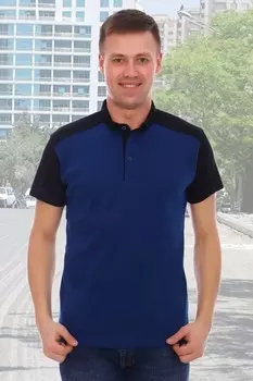 Футболка мужская Шахматист (темно-синяя)