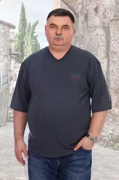 Футболка мужская Станислав (антрацит)