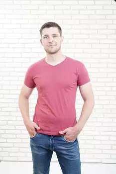 Футболка мужская Степан (розовая) рр