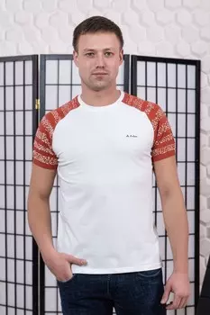 Футболка мужская Виктор (молочная)