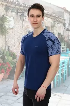 Футболка мужская Винсент (индиго) рр