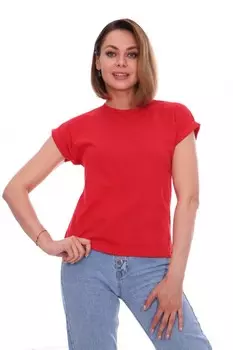 Футболка трикотажная Абелия (красная)