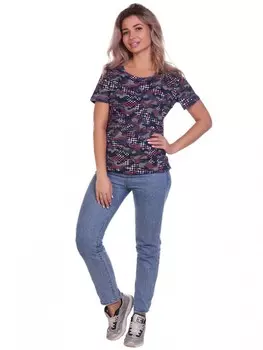 Футболка трикотажная Аделаида (синяя)