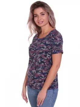 Футболка трикотажная Аделаида (синяя) рр