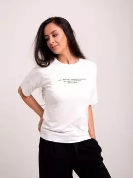 Футболка трикотажная Адрианн (белая)