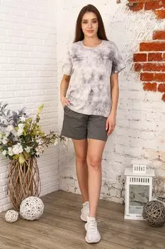 Футболка трикотажная Альфа (серая)