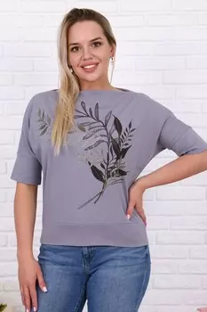 Футболка трикотажная Алерана (серая)