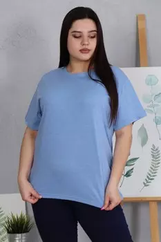 Футболка трикотажная Алекса (голубая)