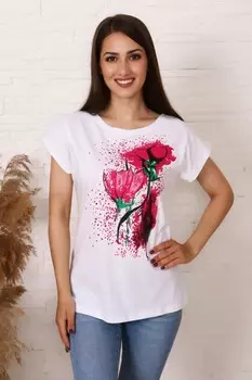 Футболка трикотажная Александрия (белая)