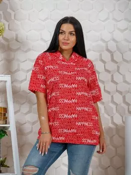 Футболка трикотажная Алика (красная) рр