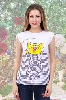 Футболка трикотажная Алисия (белая) рр