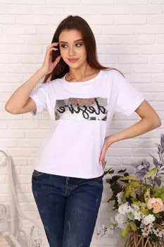 Футболка трикотажная Алисса (белая)