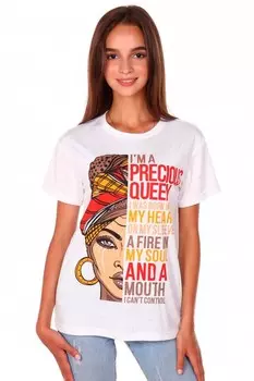 Футболка трикотажная Амазонка (молочная)