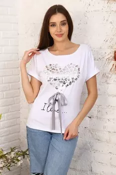 Футболка трикотажная Амей (белая) рр