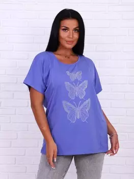 Футболка трикотажная Амета (сиреневая) от