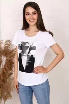 Футболка трикотажная Андрина (белая)