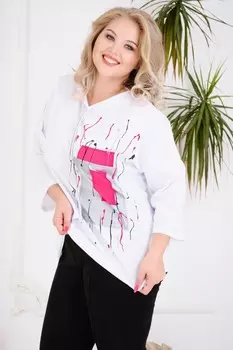 Футболка трикотажная Аннамарика (белая)