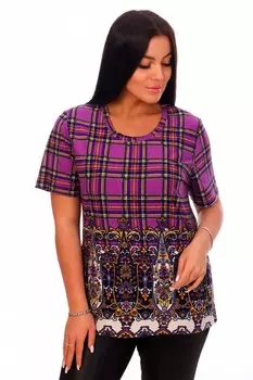 Футболка трикотажная Аннушка (фиолетовая)