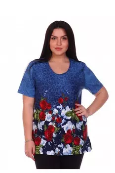 Футболка трикотажная Аннушка (розы) рр