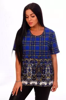 Футболка трикотажная Аннушка (синяя)