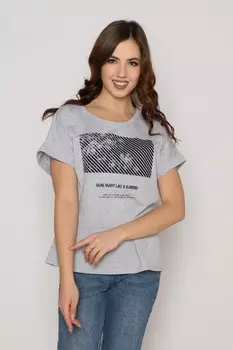 Футболка трикотажная Аяна (серая)