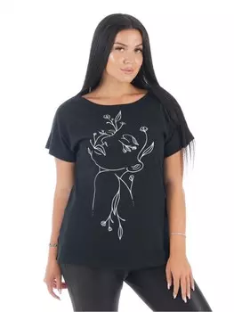 Футболка трикотажная Ариадна (черная) от