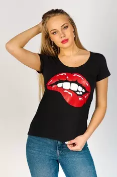 Футболка трикотажная Аурелия (губы)