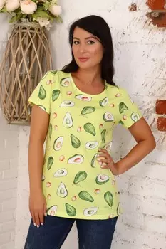 Футболка трикотажная Авокадо (желтая)
