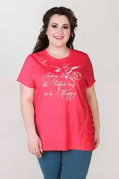 Футболка трикотажная Аксинья (коралловая) рр