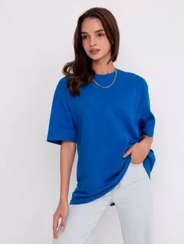 Футболка трикотажная Байса (синяя)