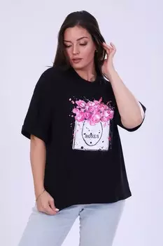 Футболка трикотажная Байси (черная)